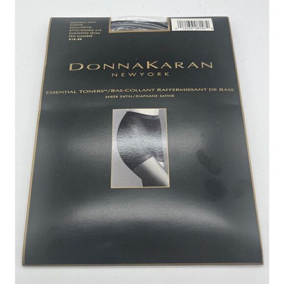 NEW DONNA KARAN NY PANTYHOSE ESSENTIAL TONERS NAVY MARINE A16 SMALL‎ PETITE - Picture 1 of 2